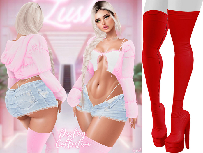 Lush - Darling Boots Red