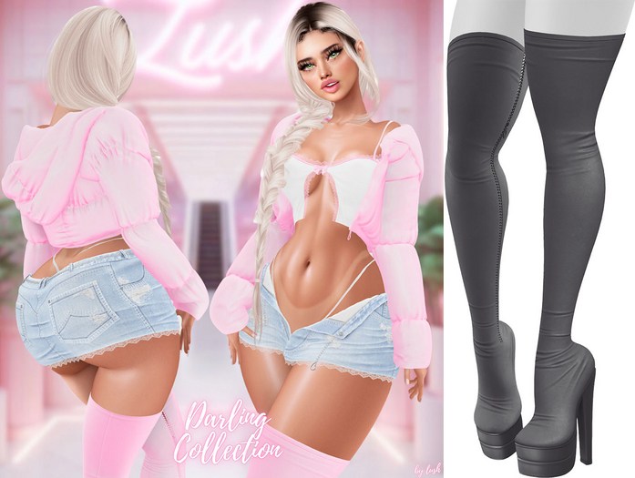 Lush - Darling Boots Grey