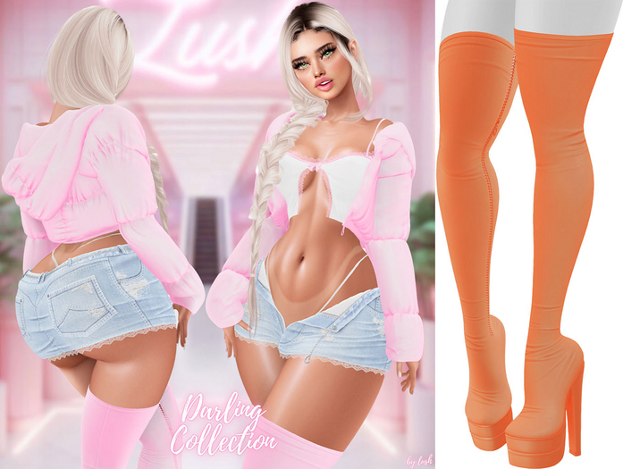 Lush - Darling Boots Orange