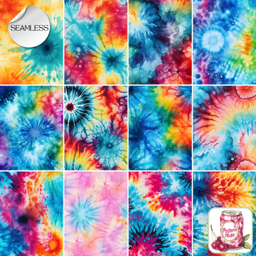 Tie Dye Seamless Texture Pack 1 Full Perm