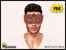 Meshuga PBR Masquerade Eye Mask FULL PERM MESH