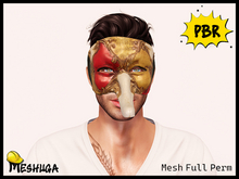 Meshuga PBR Scaramouche Venetian Mask FULL PERM MESH