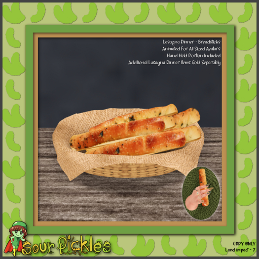 [SP] Lasagna Dinner - Breadstick Basket