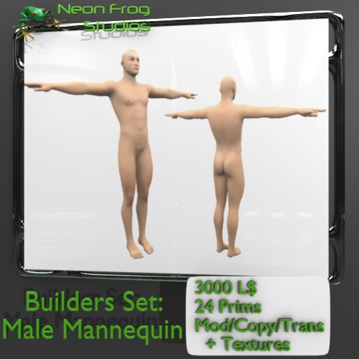 Sculpted Male Mannequin Set