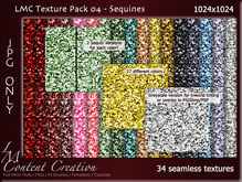 LMC Texture Packs 04 - Seamless Sequin - 34 Full Perm Fabric Textures