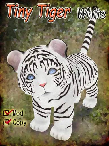 Tiny Tiger Avatar White