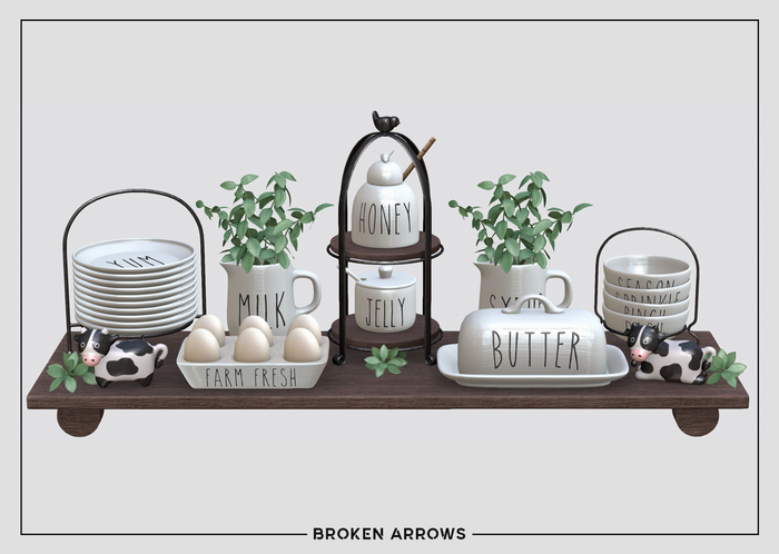 BROKEN ARROWS - Anne Kitchen - Centerpiece - Wood 
