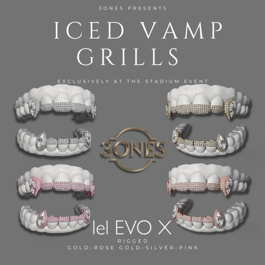 Iced Vamp Grills Pack by 3ones