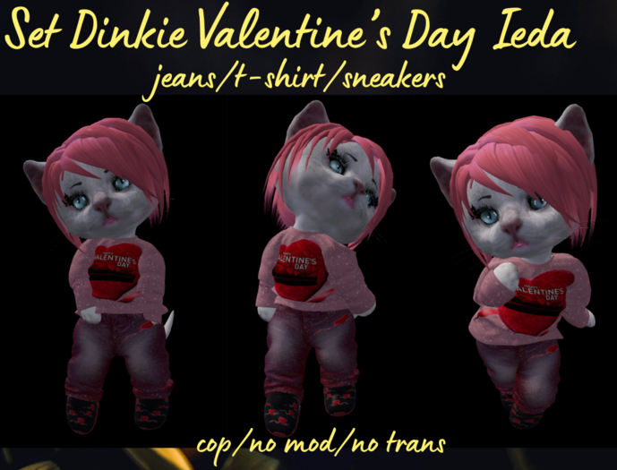 Set Dinkie Valentine's Day Ieda