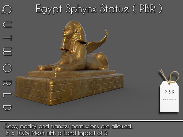.::QUTWORLD Egypt Sphynx Statue_PBR::.FP
