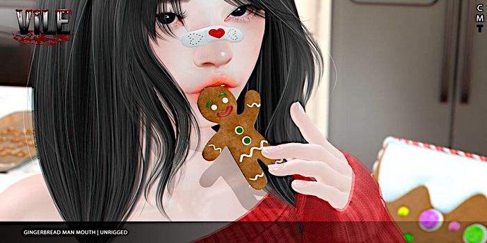 [Vile] - Gingerbread Man Mouth Box (Add Me)