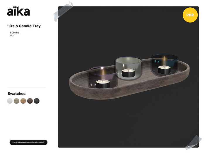 aika - Oslo Candle Tray - Fatpack (add)