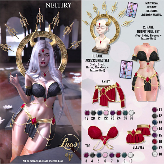 2. Luas Neitiry Outfit Set Legacy RARE