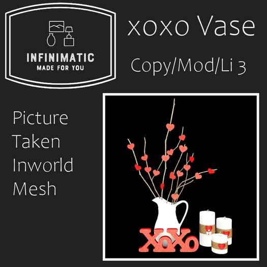xoxo Vase bagged