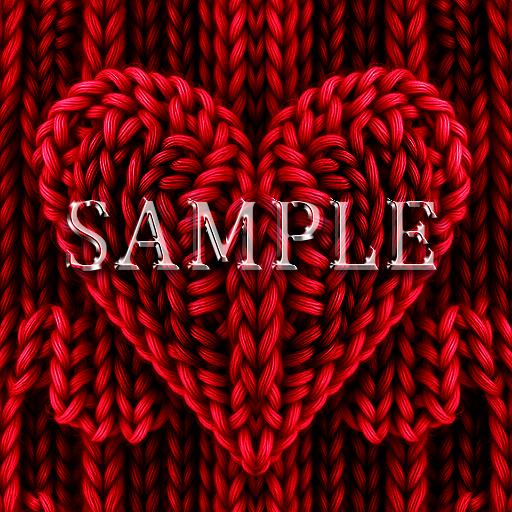 Zoy Texture [ Seamless Knit Interwoven Heart 03 ] B