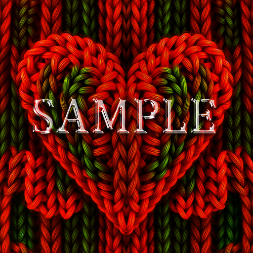 Zoy Texture [ Seamless Knit Interwoven Heart 03 ] E
