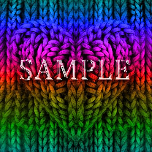 Zoy Texture [ Seamless Knit Interwoven Heart 03 ] G