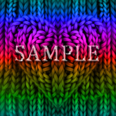 Zoy Texture [ Seamless Knit Interwoven Heart 03 ] G