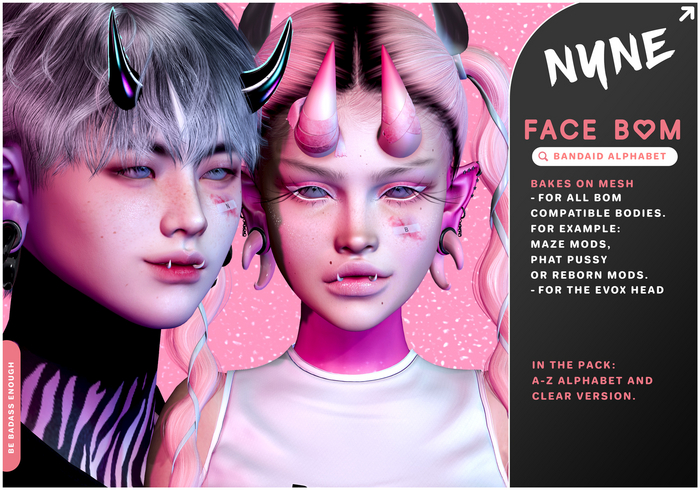 [NYNE] Bandaid Scars - Alphabet //BOM //Evo X - Fatpack