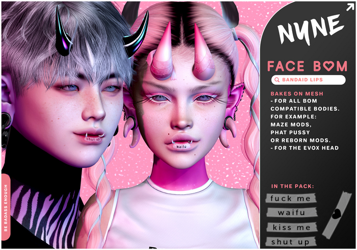 [NYNE] Bandaid Lips - Bad Words //BOM //Evo X - Fatpack