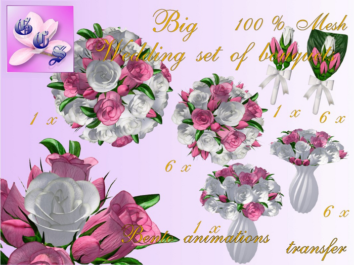 Big Wedding bouquet set of roses_w&rs_011_RB6