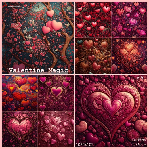 Valentine Magic Textures v-5