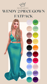 DRAMA QUEEN Wendy 2 Piece Gown - FATPACK (ADD)