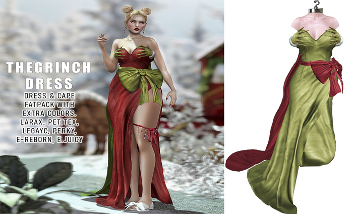 UNA. TheGrinchDress GreenGrinch