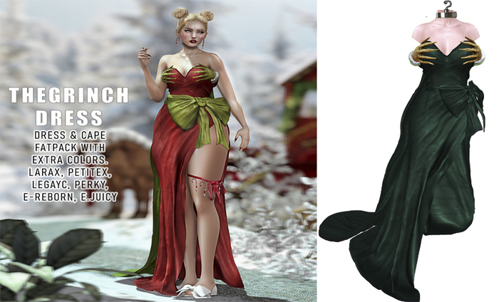 UNA. TheGrinchDress Greendark