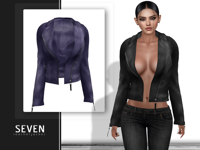 SEVEN - Leather Jacket (purple)