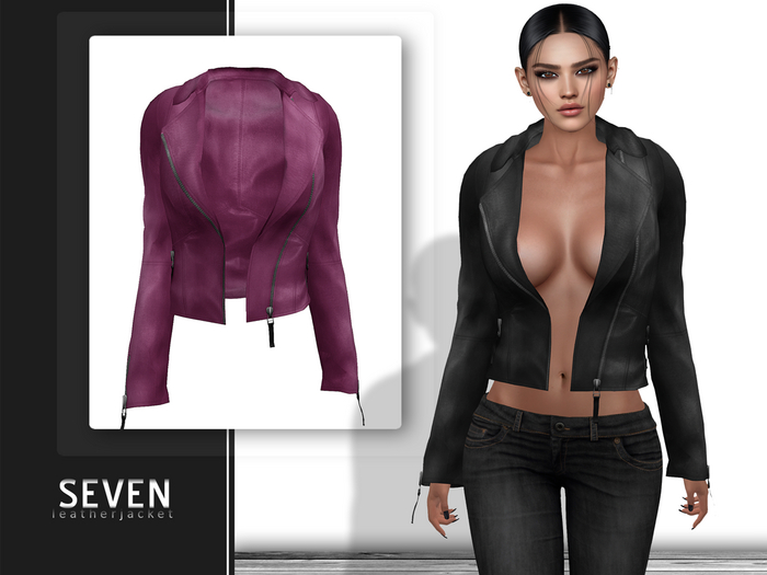 SEVEN - Leather Jacket (pink)