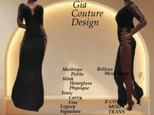 "GCD" Athena Long Dress Black