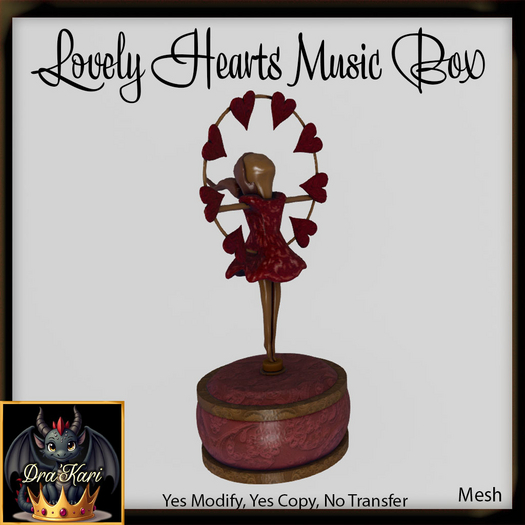 Lovely Hearts Music Box