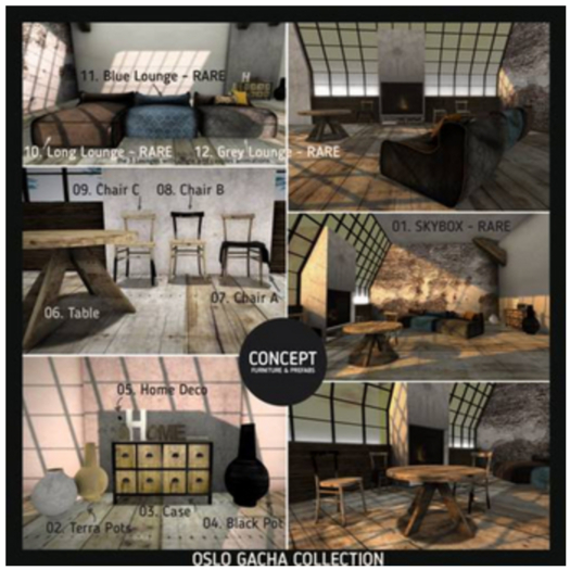 Concept} *10. Oslo Long Lounge - RARE