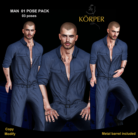 Korper - MAN  01 POSE PACK