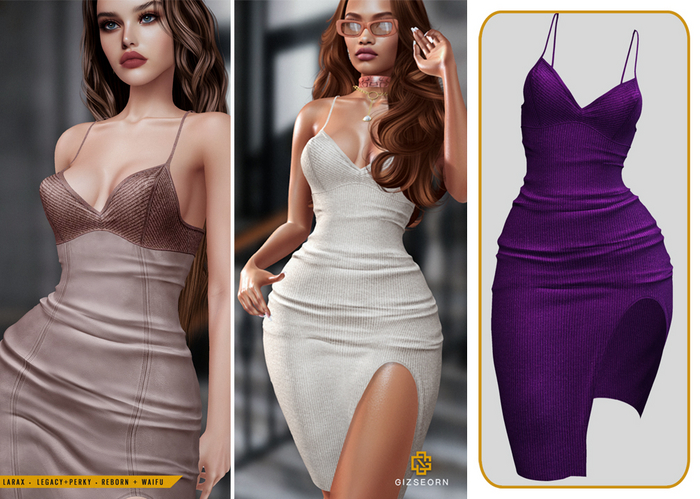 GIZ SEORN: 'Madeline' Dress [Purple]