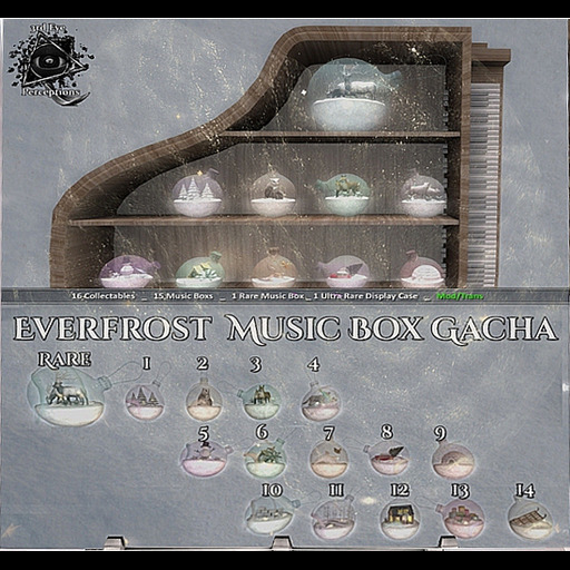 3rd Eye_ Everfrost Music Box RARE ( White Harts )