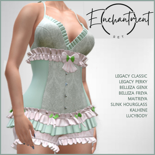 ENCHANTMENT OUTFIT [PASTEL]-LEGACY CLASSIC & PERKY-MAITREYA-BELLEZA GENX & FREYA-KALHENE-LUCYBODY