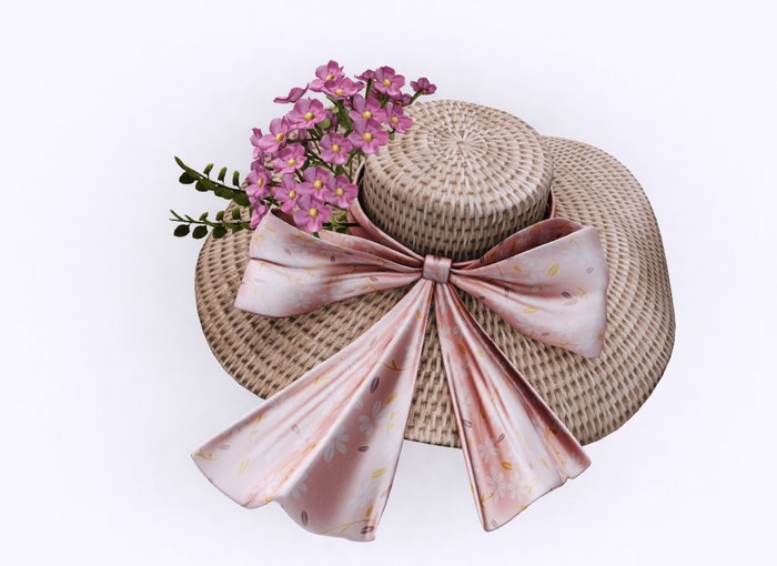 =Zenith=Belle Spring Flower Bow Hat (Light)
