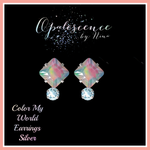 Color My World Earrings Silver
