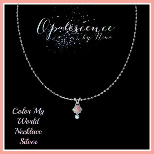 Color My World Necklace Silver