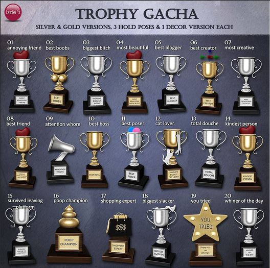Izzie's - 18 Trophy (Biggest Slacker)