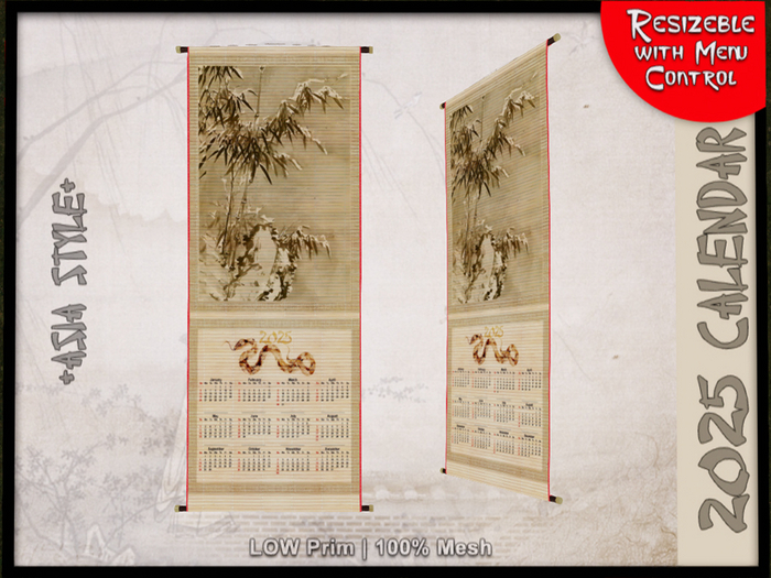*ASIA STYLE* Calendar 2025 The Branch
