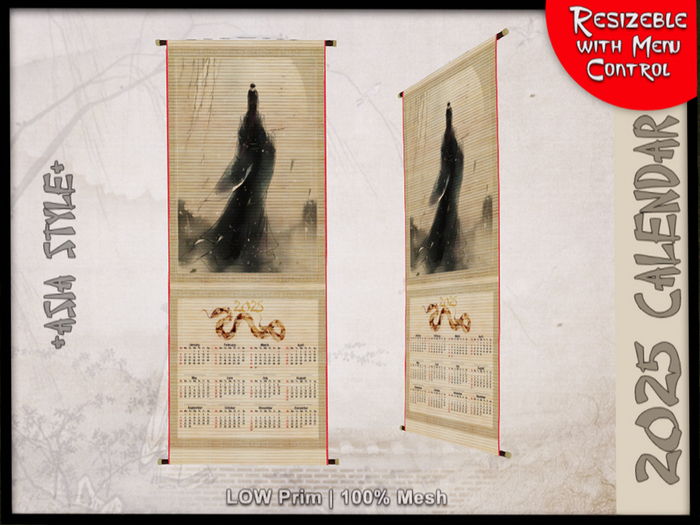 *ASIA STYLE* Calendar 2025 Moon