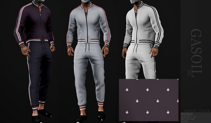 [GL - inc.] - SERGIO Track suit Ship Gray