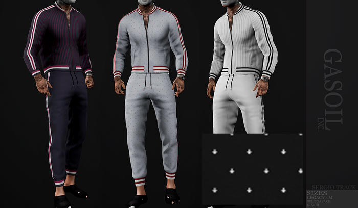 [GL - inc.] - SERGIO Track suit Black