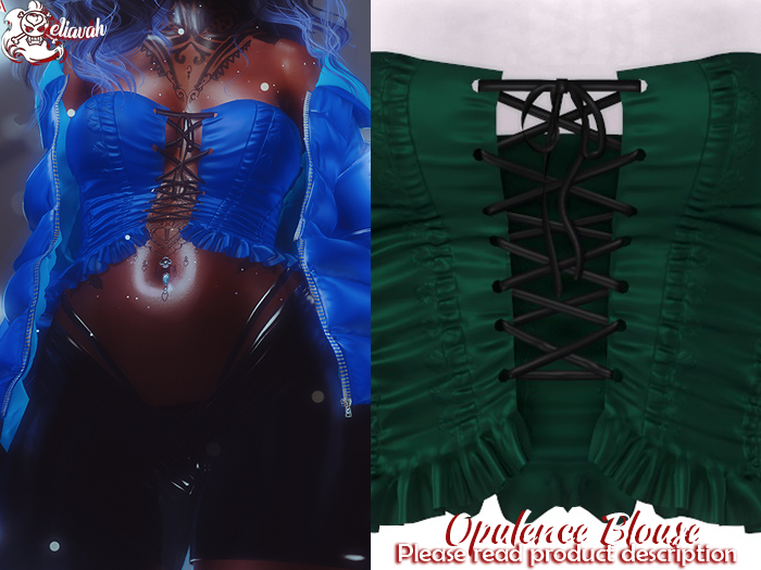 Eliavah ~ Opulence Blouse [SEAFOAM]