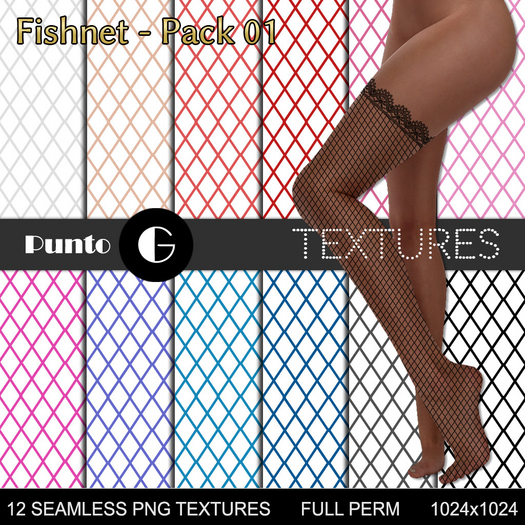 Full Perm Textures - Fishnet Pack 01