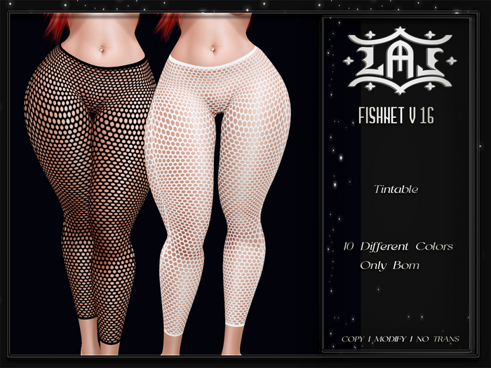LAL-Fishnet Stocking V16-Only Bom-Tintable
