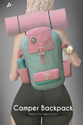 Akikazu backpack Camper BLUE & PINK